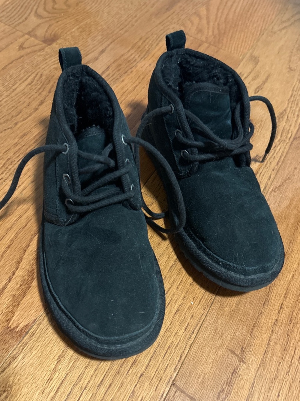 Ugg Black Lace Up Ankle Boots